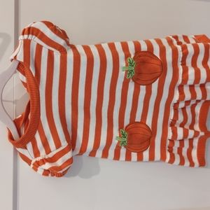 100% cotton knit pumpkin dress